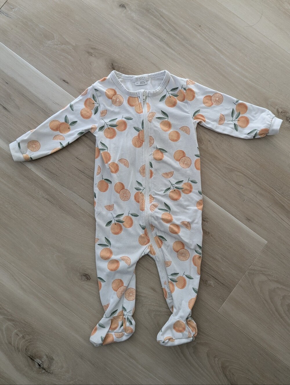 3/$20 Petit Lem Sleeper with Oranges Print